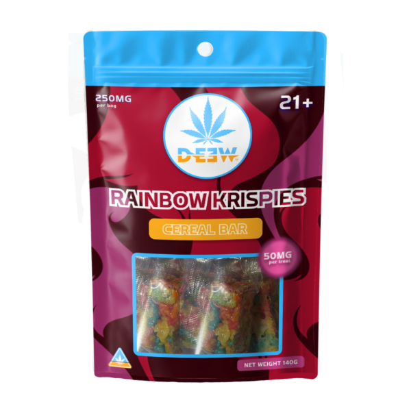 rainbow pebbles cereal bars infused edible delta 9 thc