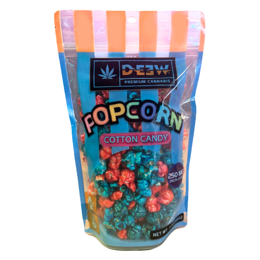 thc infused cotton candy popcorn edibles hemp delta 9
