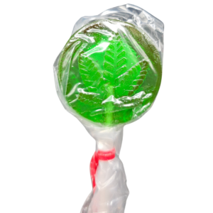 green apple lollypop back hemp leaf
